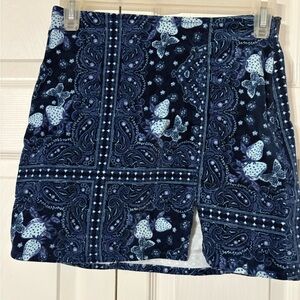 Urban Outfitters Suede Paisley Skirt